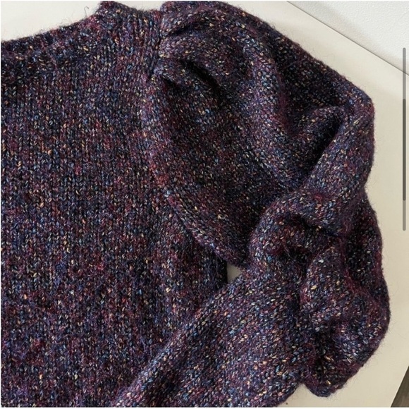 CLUB Monaco Metallic Puff Sleeve Sweater - Picture 6 of 9